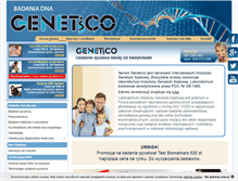 Tablet Screenshot of genetico.pl